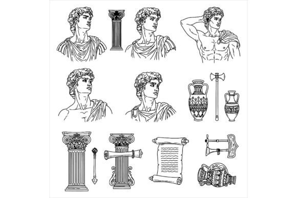 Ancient Roman Illustrations for Branding