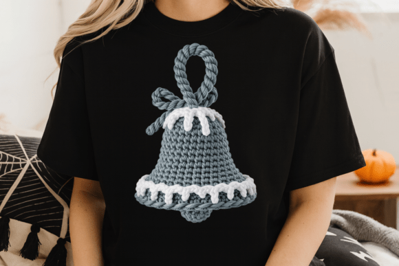 Crochet Yarn Bell PNG: Illustrations for Branding