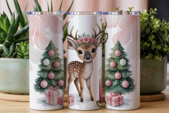 Cute Deer Christmas 20oz Tumbler Wrap Review