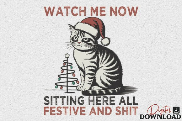 Funny Christmas Cat PNG: A Brand Review for Crafts
