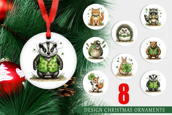 Funny St Patricks Animal Ornament PNG Review