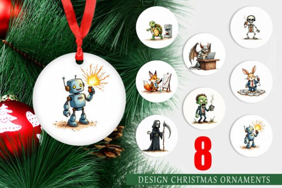 Monday Morning Coffee Ornament Illustrations Review