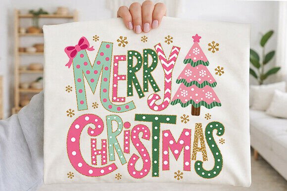Retro Christmas PNG for T-Shirt Designs & Branding