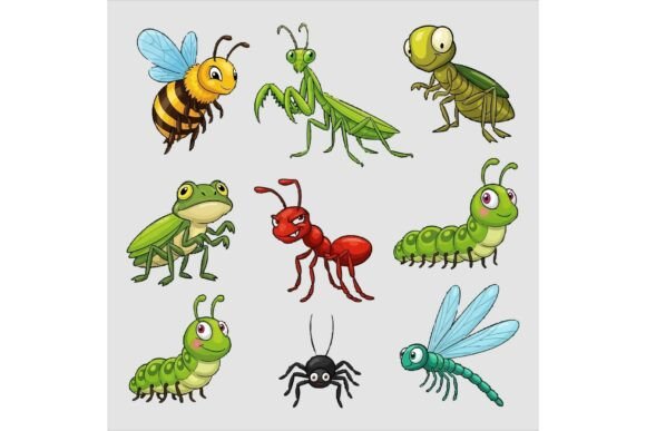 Review: Cartoon Insects Bundle Illustrations