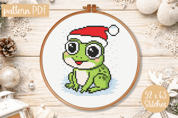 Review: Christmas Frog Cross Stitch Pattern PDF