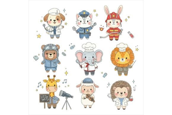 Review: Cute Animals Act Professionals Freebie