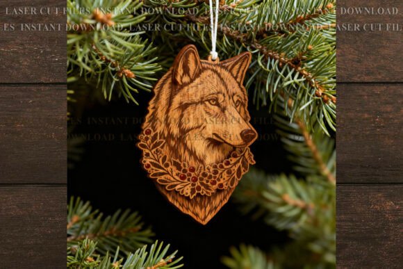 Reviewing the Christmas Wolf Ornament SVG for Laser Engraving