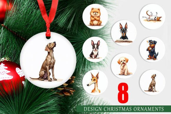 Sarcastic Dog Ornament: Bold Illustrations