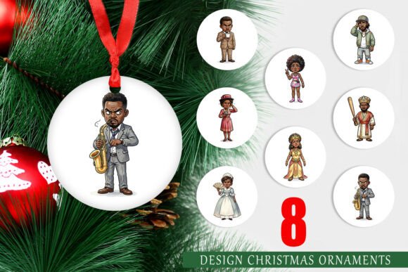 Sarcastic Historical Figure Ornament PNG: Bold Illustrations