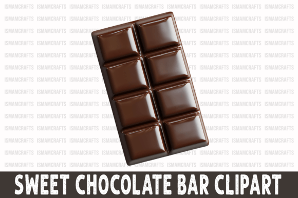 Sweet Chocolate Bar 3D Clipart PNG Freebies Review