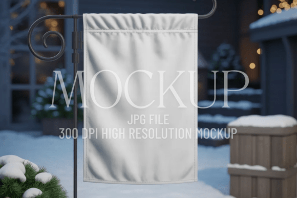 Winter Christmas Garden Flag Mockup: A Designer’s Review